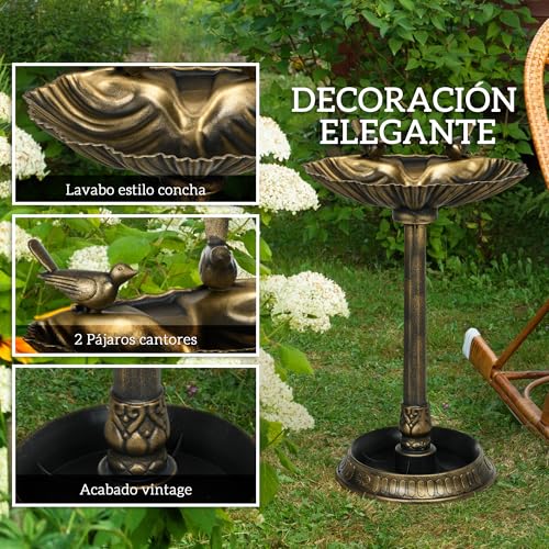 Bebedero Para Pajaros Outsunny 81 cm