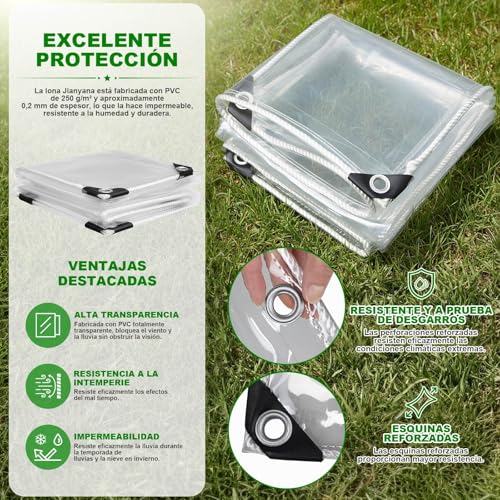 Lona Protectora De Suelo Jianyana 6M 0,2Mm