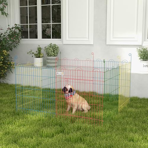 Valla Plegable Para Mascotas PawHut 156x60 cm
