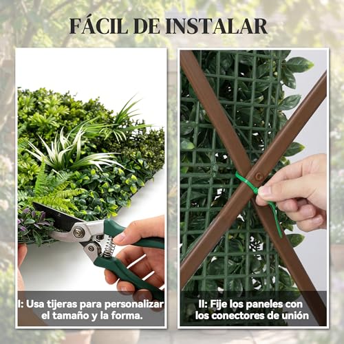 Vallas Decorativas Pequeñas Outsunny 1x1 m