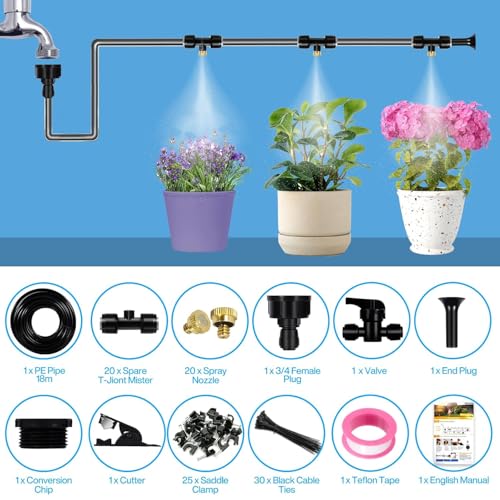 Sistema De Riego 103PCS latón 18M