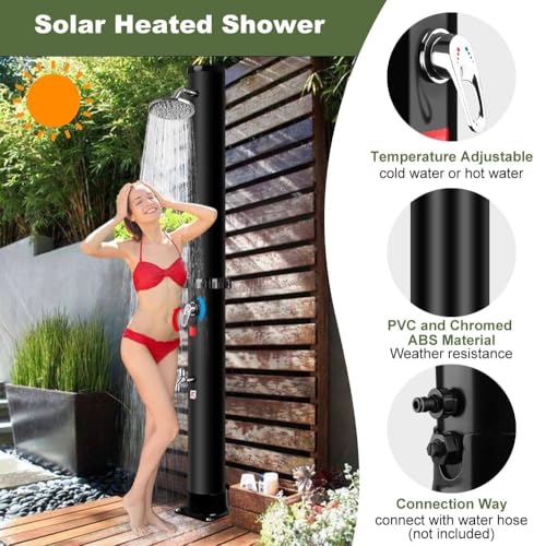 Piscina desmontable Ducha solar 35 litros 216 CM