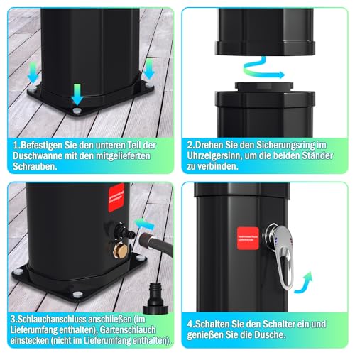 Piscina desmontable Ducha solar 40 l