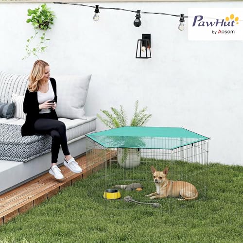 Valla Plegable Para Mascotas PawHut 59x60 cm