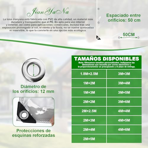 Lona Protectora De Suelo Jianyana 6M 0,2Mm