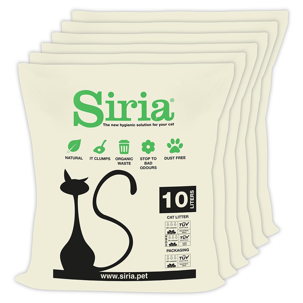 Arena Vegetal Para Gatos Siria-60L-Arena filtro de arena 60L 10 litros