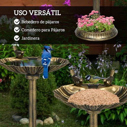 Bebedero Para Pajaros Outsunny 81 cm