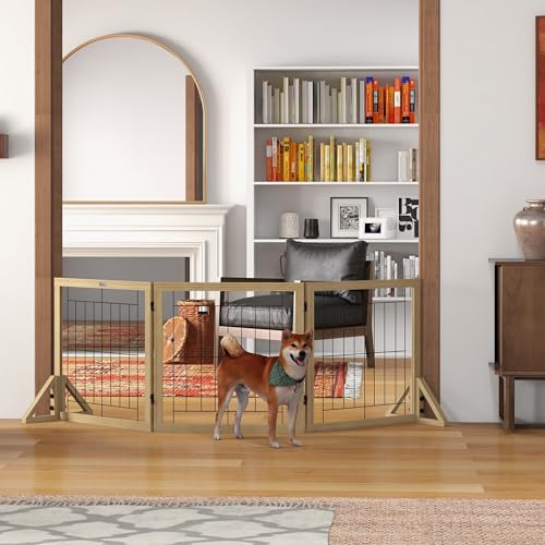 Valla Plegable Para Mascotas PawHut 210x70 cm