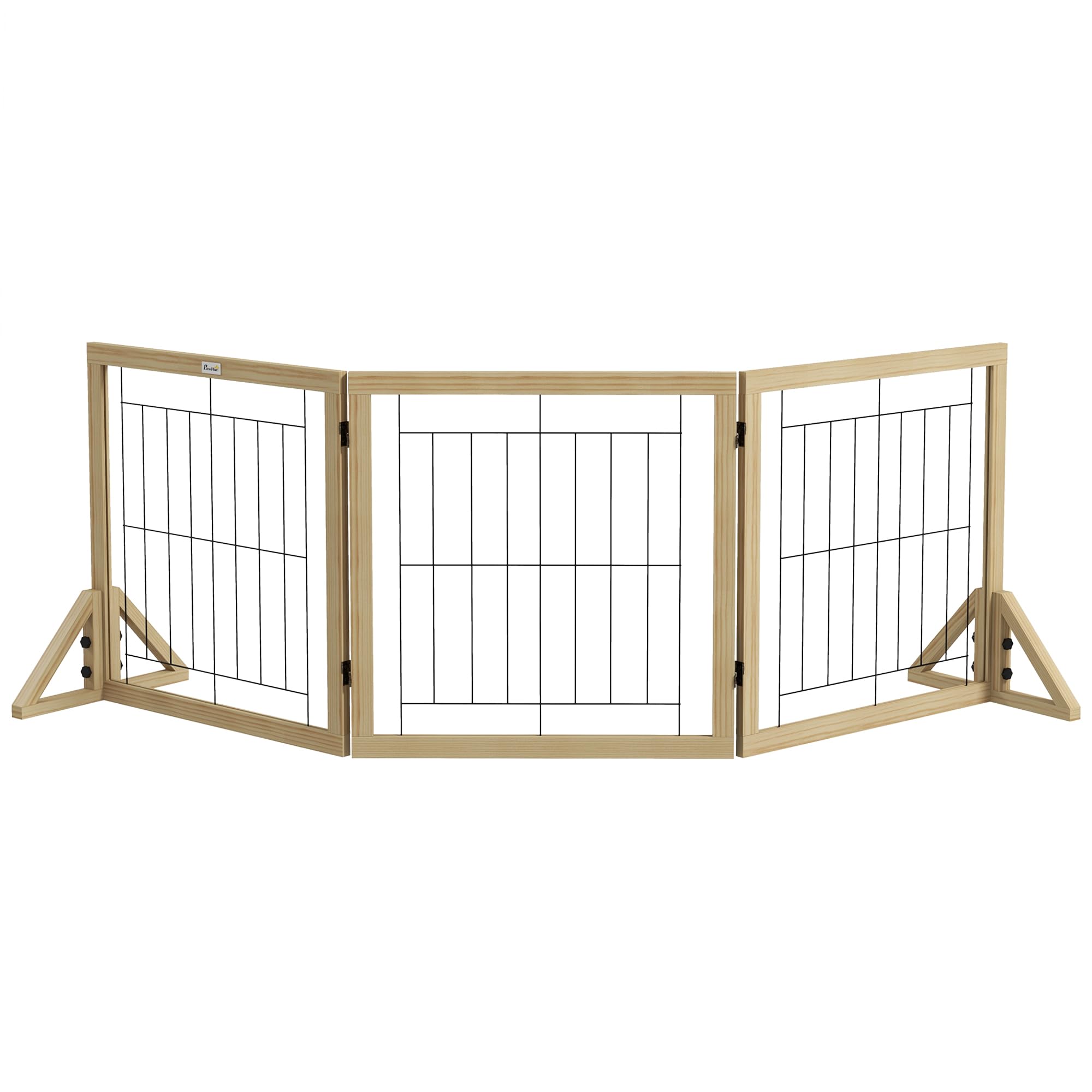 Valla Plegable Para Mascotas PawHut 210x70 cm