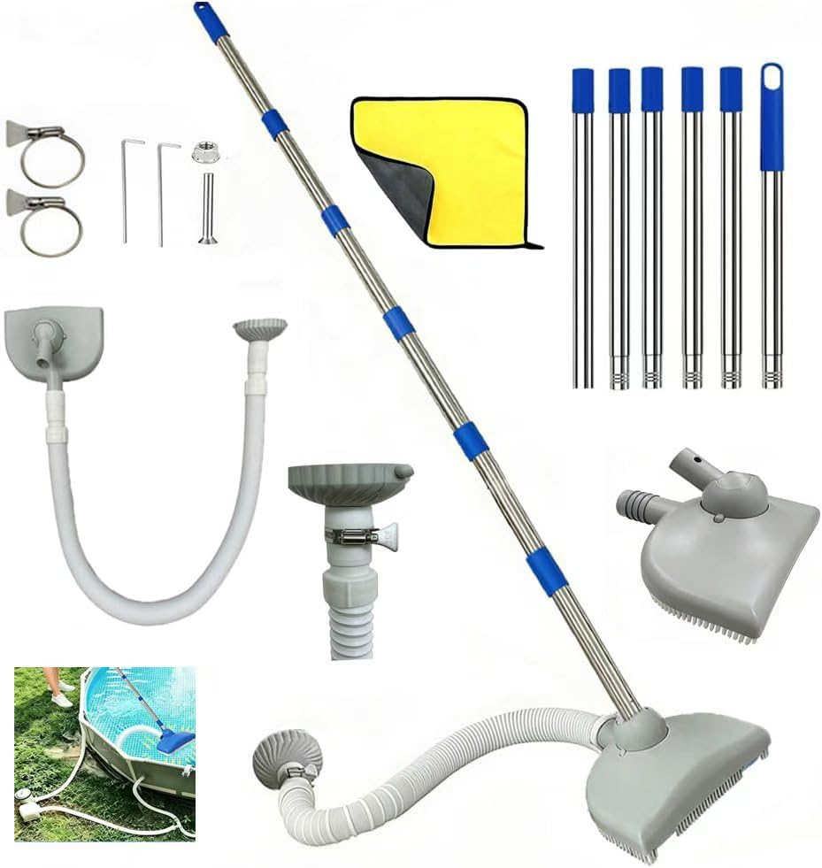 Limpiafondos para piscina Aspiradora telescópicas 350 cm 230 cm