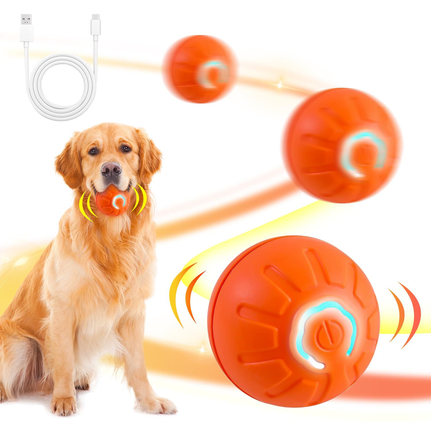 Pelota de Juguete Inteligente, Juguete Automático para Perros, Pelota Interactiva para