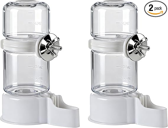 2 PCS Dispensador De Agua para Pájaros 140ml, Bebederos para Pajaros con Dispensador De