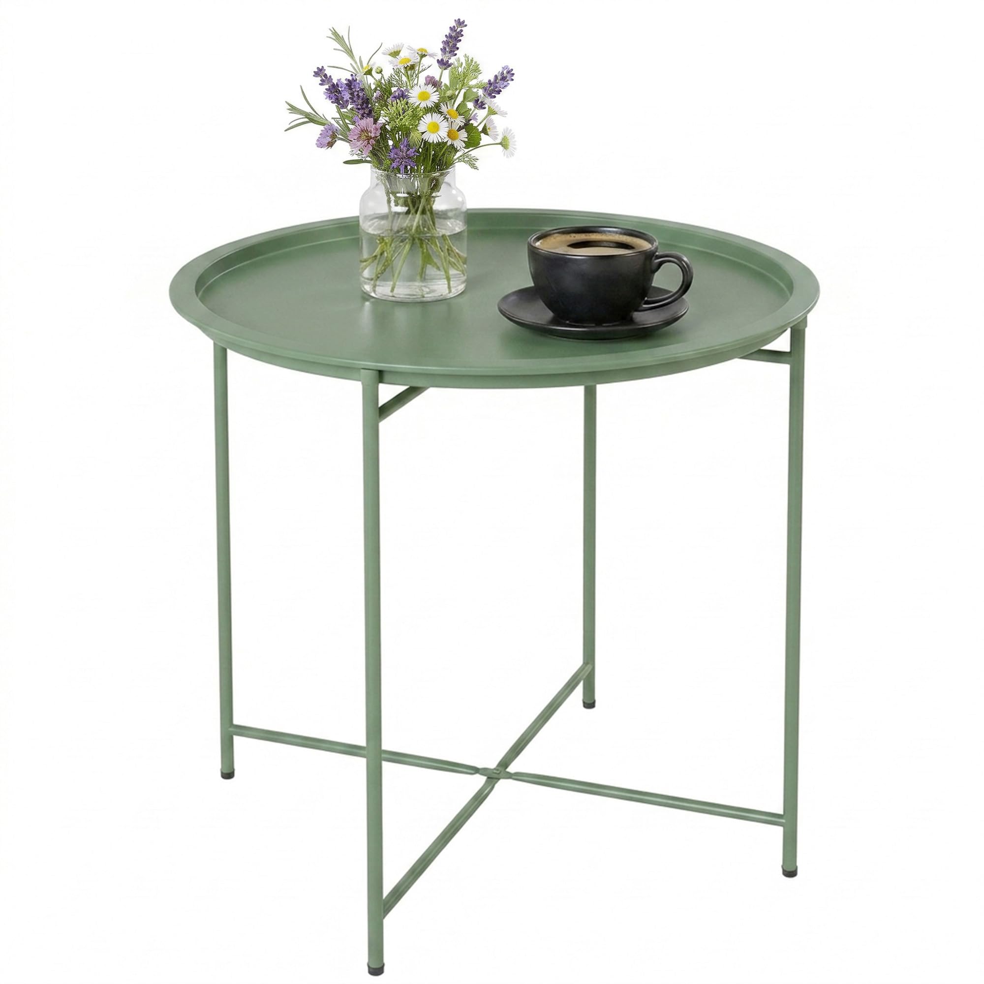 Mesa Auxiliar Exterior Outsunny 46x53 cm