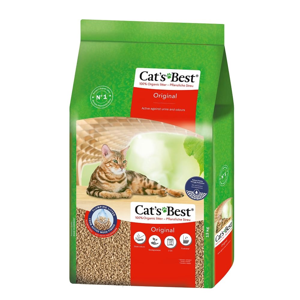 Arena Vegetal Para Gatos Cats filtro de arena 40L