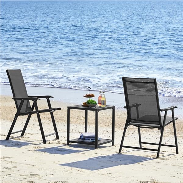 Sillas Plegables De Jardin Yaheetech 65 x 93,5 x 55,5 cm