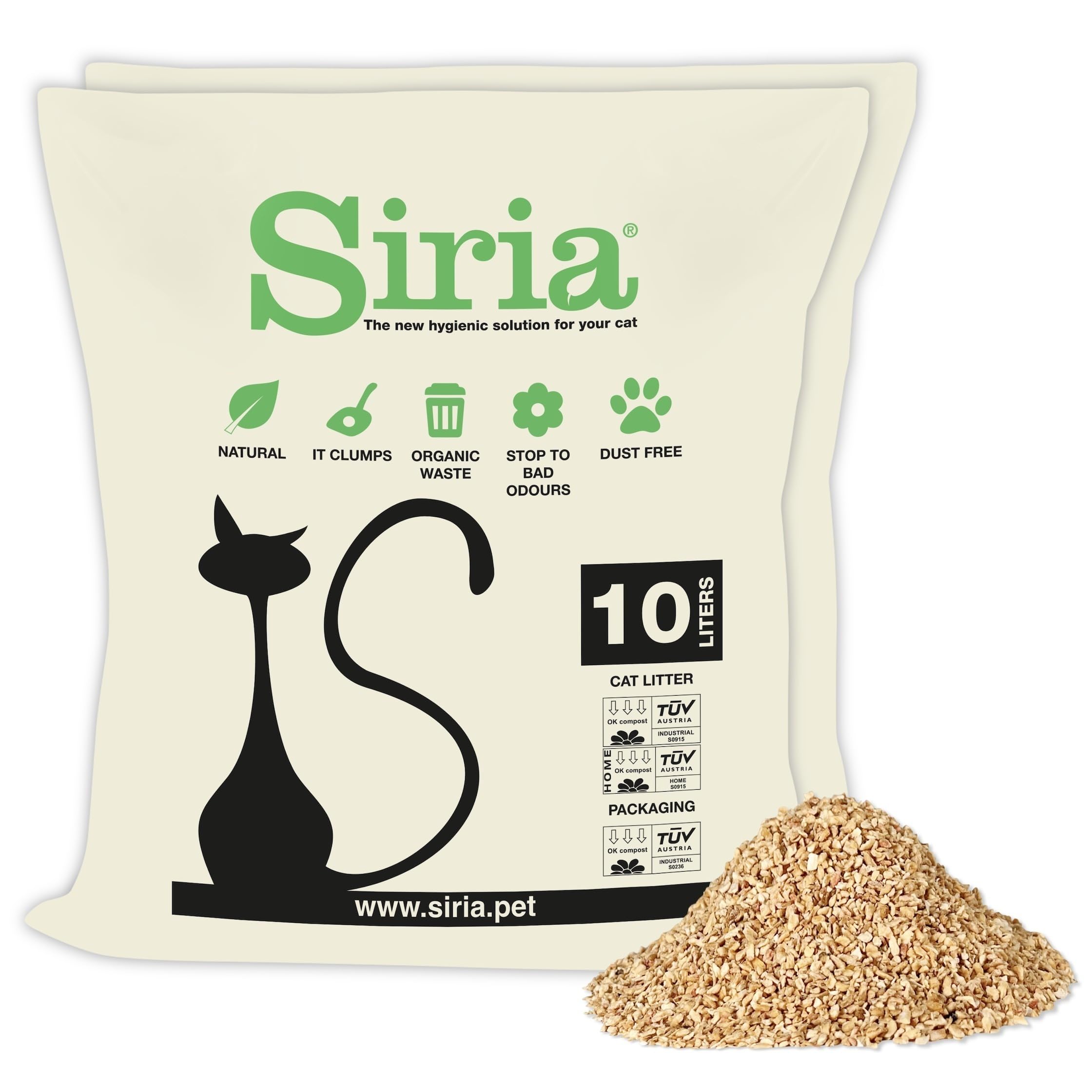 Arena Vegetal Para Gatos Siria filtro de arena 20L 10 litros