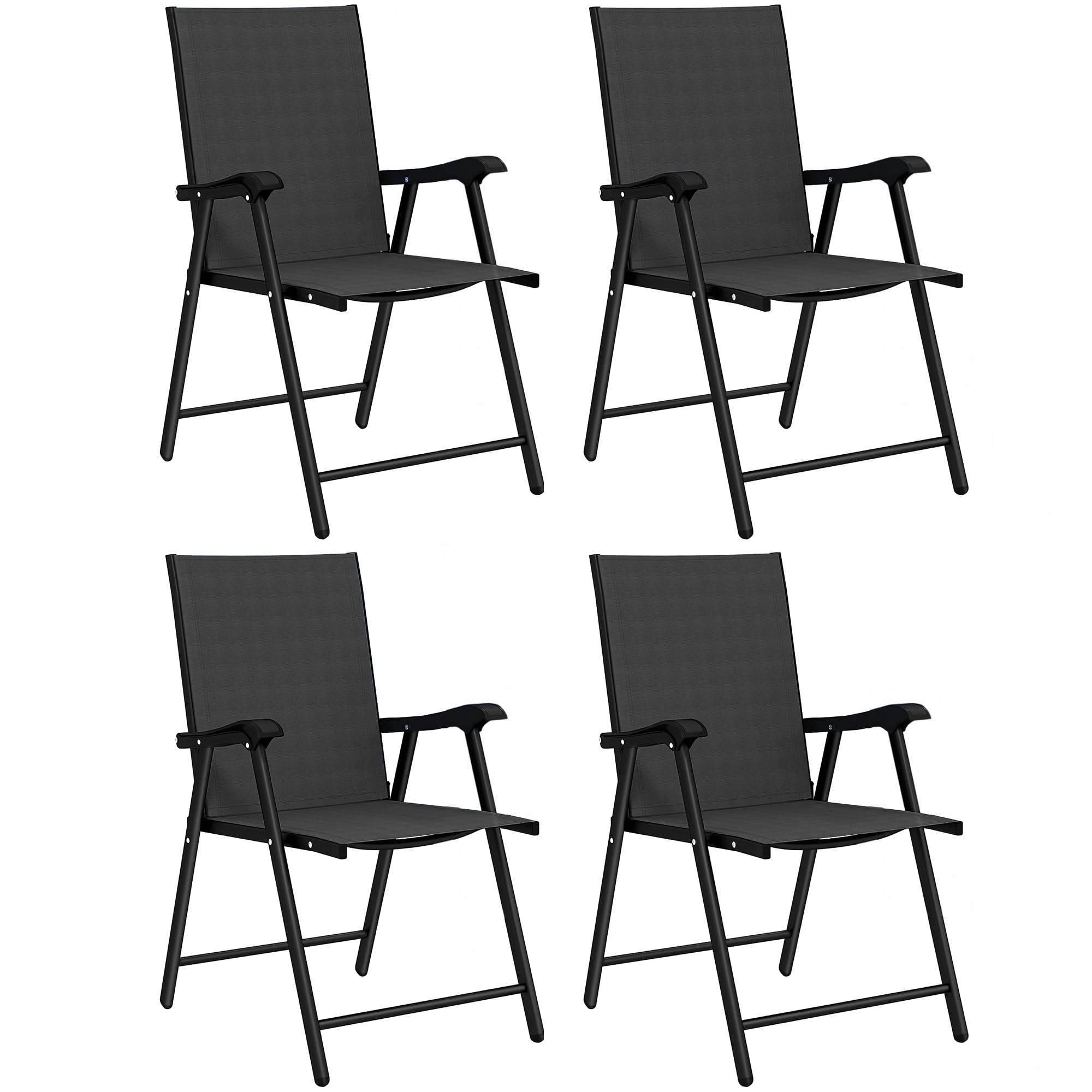 Sillas Plegables De Jardin Outsunny 58x62x97 cm