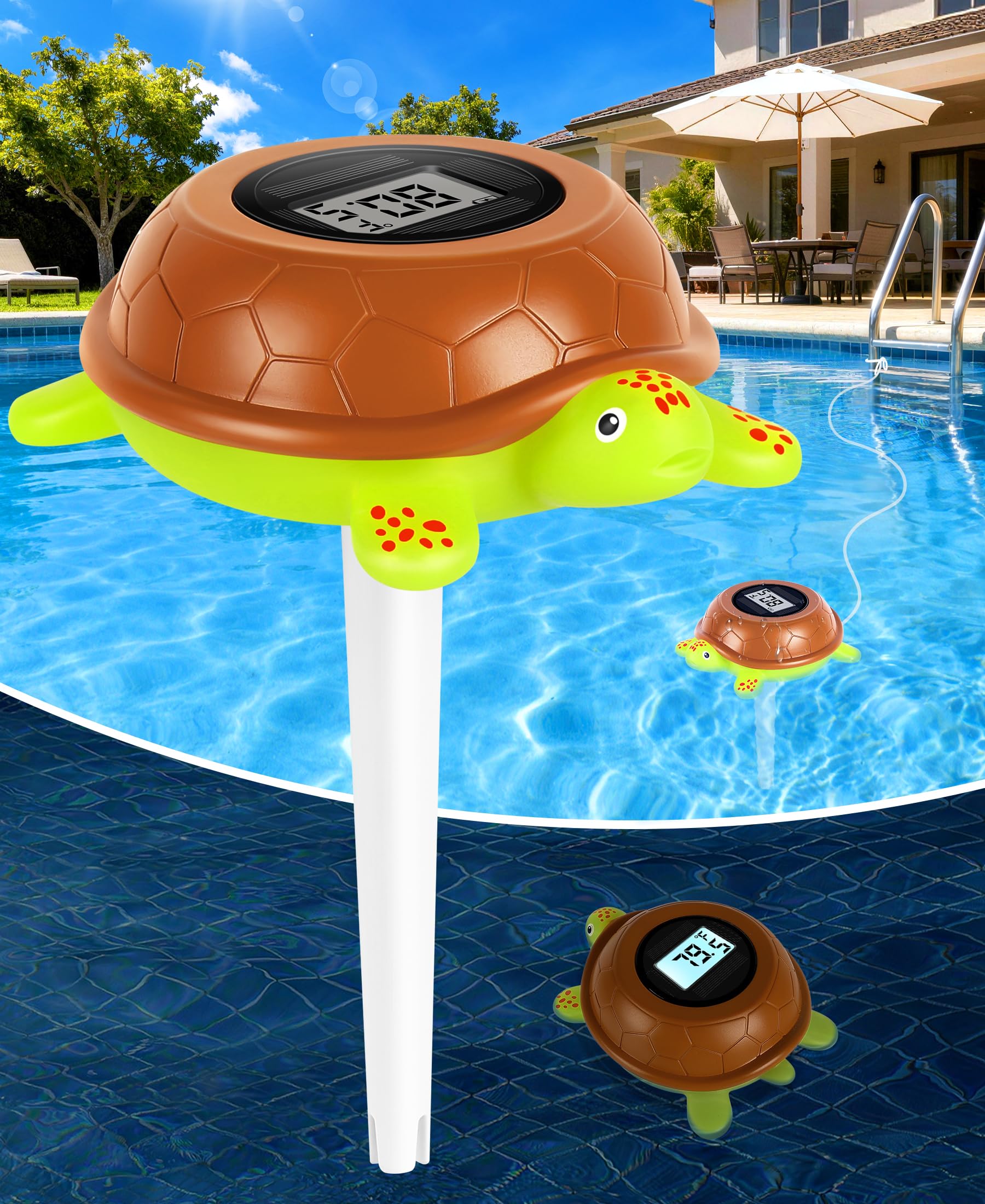 Termómetro de piscina PoolLeader solar