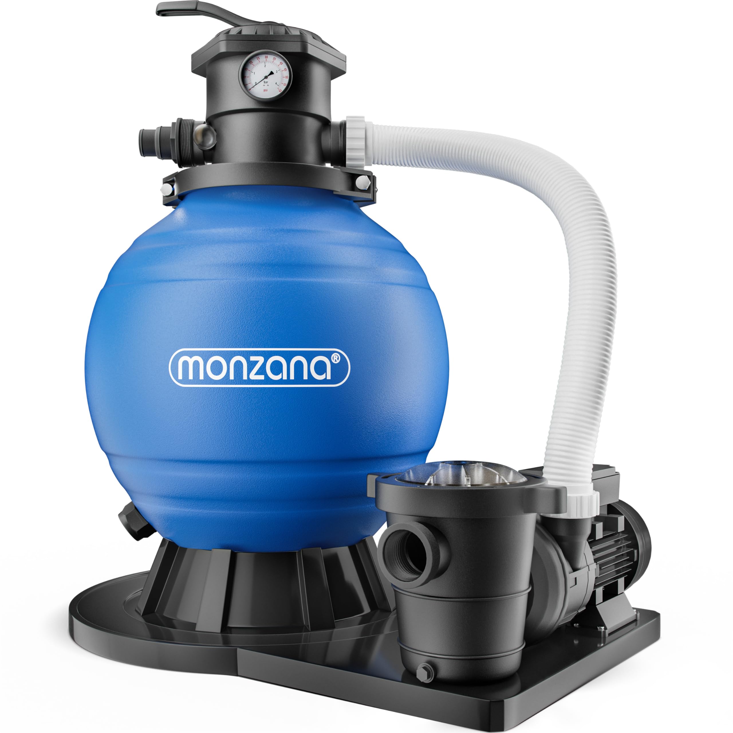 Depuradora de piscina Monzana filtro de arena 15.900L/h 70.000L 600W 38mm