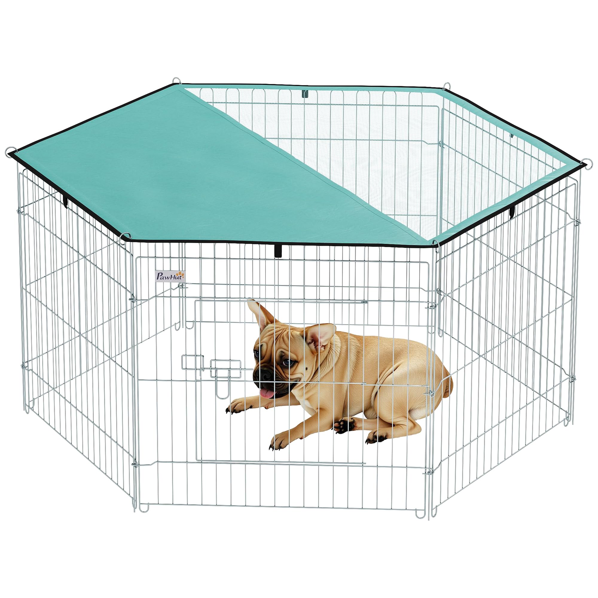 Valla Plegable Para Mascotas PawHut 59x60 cm