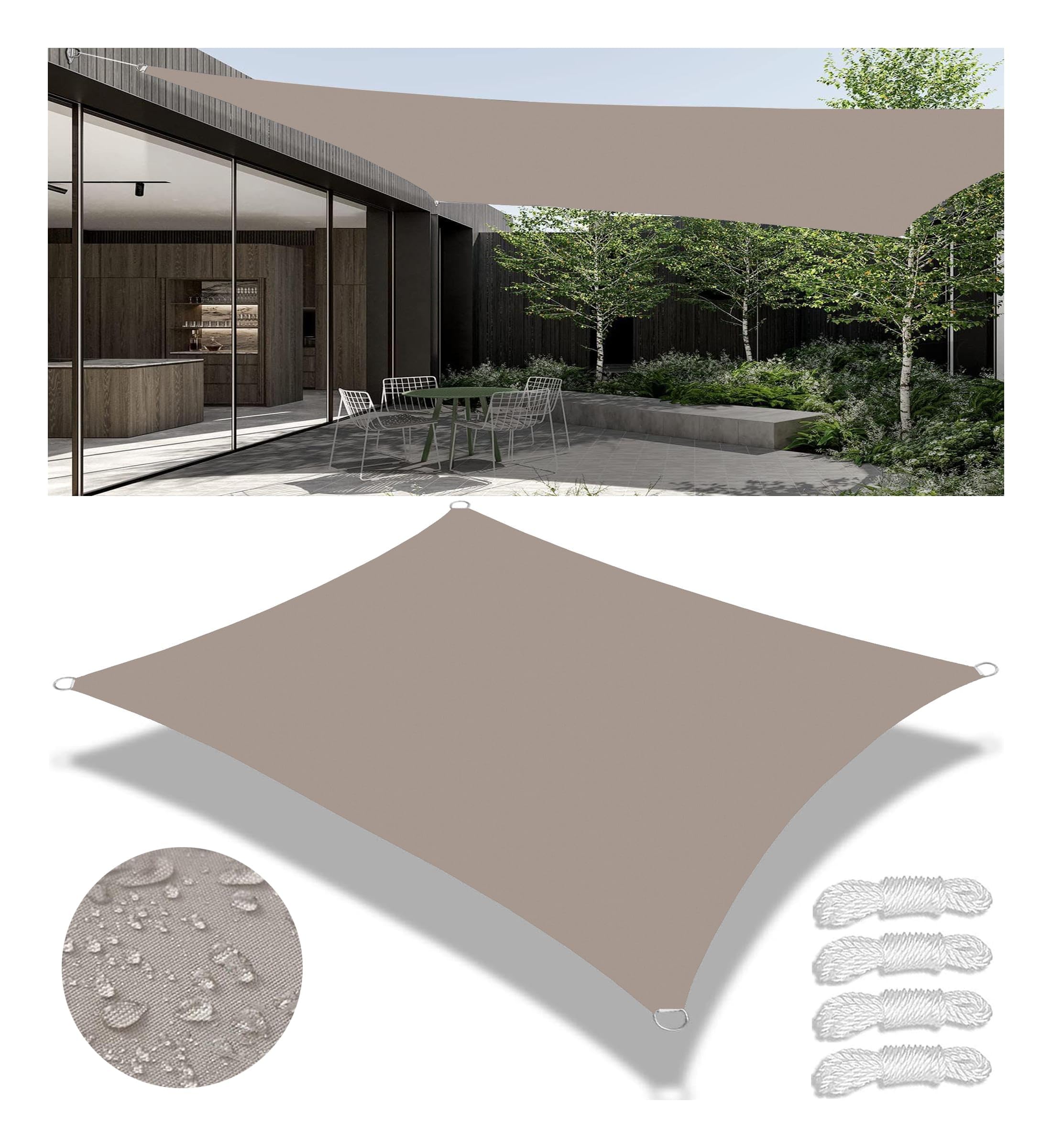 Toldo Vela Impermeable Toldo 1x2M