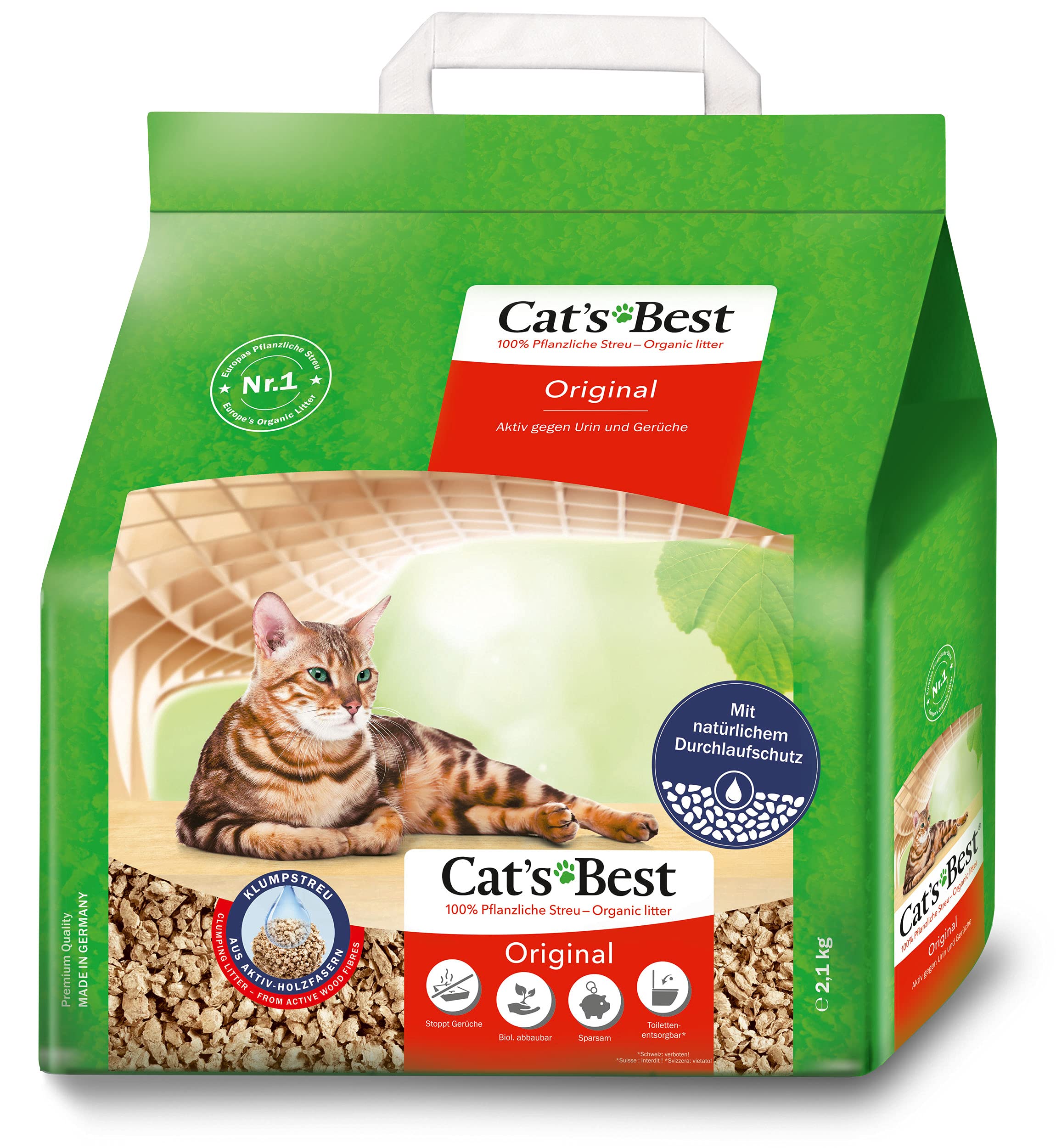 Arena Vegetal Para Gatos Cats filtro de arena 5L