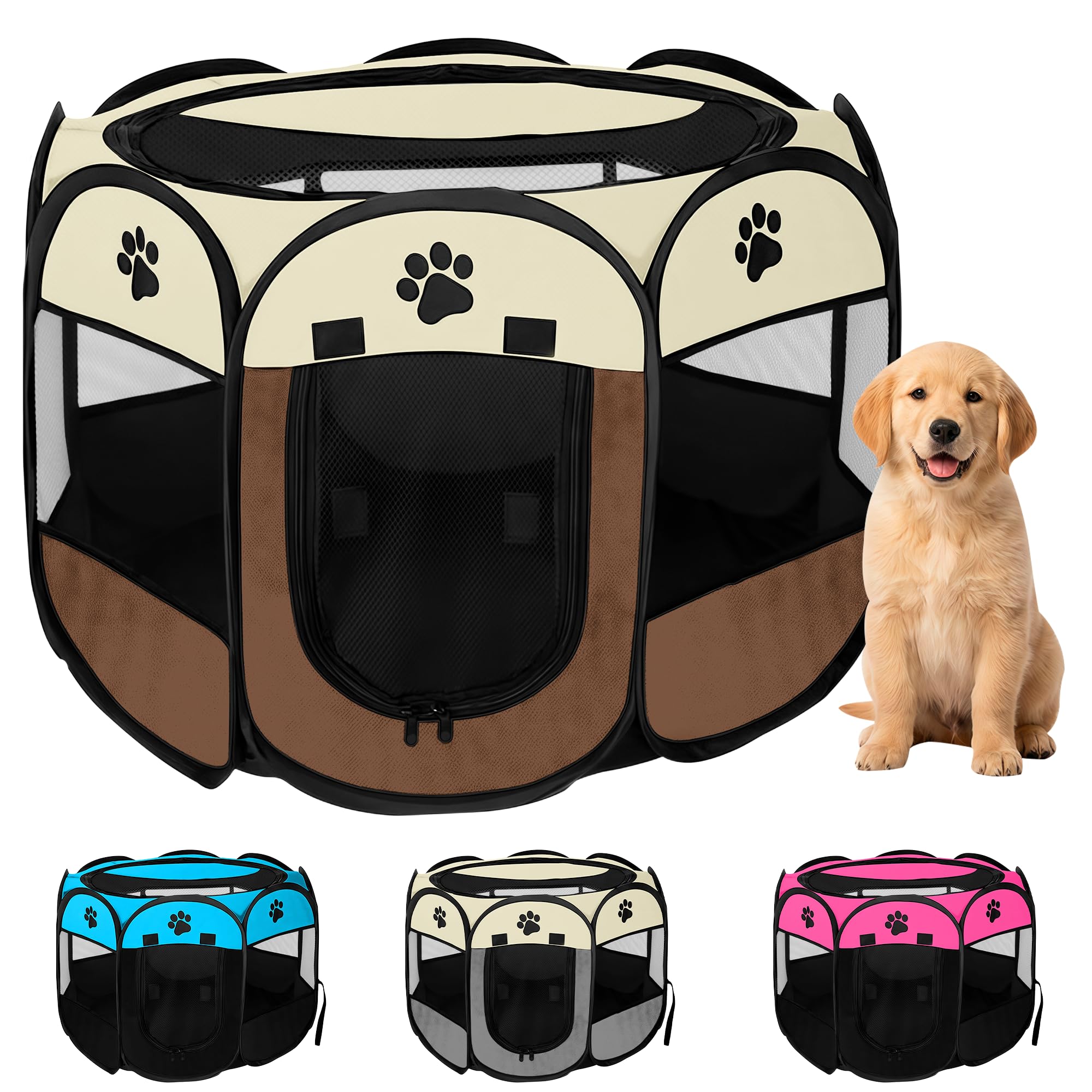 Parque Para Perros Exterior JUPPLIES 73x73x43 cm