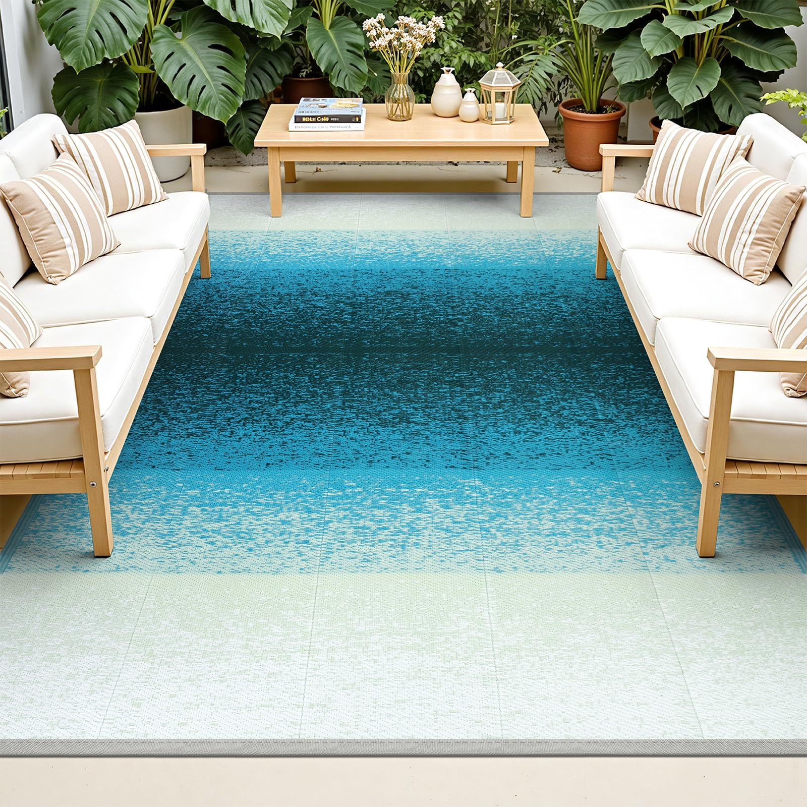 Alfombra Exterior Para Terraza Enyhom 180 x 270 cm